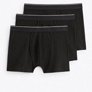 Zara 3 Pack Of Basic Boxers Black Size XL